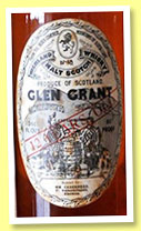 Glen Grant 12 yo (80° proof, Cadenhead, licensed bottling, 26 2/3 fl ozs, 1960s) Glen Grant 12 yo (80° proof, Cadenhead, licensed bottling, 26 2/3 fl ozs, 1960s)