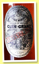 Glen Grant 13 yo (107° proof, H.R. Ingram Aberdeen, licensed bottling, 26 2/3 fl ozs, 1960s) Glen Grant 13 yo (107° proof, H.R. Ingram Aberdeen, licensed bottling, 26 2/3 fl ozs, 1960s)