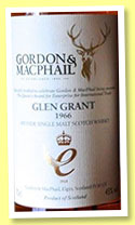Glen Grant 1966/2013 (45%, Gordon & MacPhail, Queen's Award) Glen Grant 1966/2013 (45%, Gordon & MacPhail, Queen's Award)