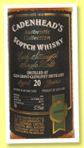 Glen Grant 20 yo 1995/2015 (57.5%, Cadenhead, Authentic Collection, butt, 510 bottles) Glen Grant 20 yo 1995/2015 (57.5%, Cadenhead, Authentic Collection, butt, 510 bottles)