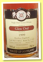 Glen Ord 1999/2011 (54.4%, Malts of Scotland, bourbon hogshead, cask # MoS 110013, 292 bottles) 