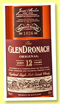 Glendronach 12 yo ‘Original’ (43%, OB, +/-2015) Glendronach 12 yo ‘Original’ (43%, OB, +/-2015)