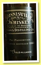 Hannisville Rye Whiskey 1863/1913 (US, The Auld Alliance, Singapore, 24 bottles, 2015) Hannisville Rye Whiskey 1863/1913 (US, The Auld Alliance, Singapore, 24 bottles, 2015)