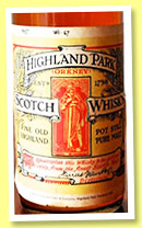 Highland Park 15 yo (105° proof, Private bottling by the Orkney Hotel, bottled July 1967) Highland Park 15 yo (105° proof, Private bottling by the Orkney Hotel, bottled July 1967)