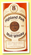 Highland Park 8 yo (70° proof, Gordon & MacPhail, licensed bottling, 75cl, +/-1975) Highland Park 8 yo (70° proof, Gordon & MacPhail, licensed bottling, 75cl, +/-1975)