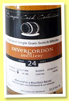 Invergordon 24 yo 1988/2012 (55.5%, Single Cask Collection, barrel, cask #18589, 188 bottles)