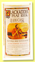 Peat Reek (60.5%, Blackadder, Raw Cask, hogshead, cask ref #PR2015-1, 281 bottles, 2015)