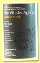 Port Ellen 27 yo 1983/2010 (55.6%, The Whisky Agency, Private Stock, refill sherry, 96 bottles) Port Ellen 27 yo 1983/2010 (55.6%, The Whisky Agency, Private Stock, refill sherry, 96 bottles)