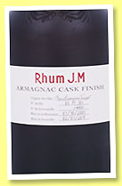 Rhum J.M 2005/2015 'Armagnac Cask Finish Rhum J.M 2005/2015 'Armagnac Cask Finish