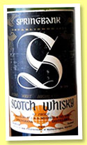 Springbank 12 yo (80° proof, Cadenhead's, 1960s) Springbank 12 yo (80° proof, Cadenhead's, 1960s)