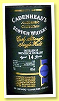 Springbank 14 yo 2000/2015 (49%, Cadenhead, Authentic Collection, New Zealand whisky cask, 234 bottles) Springbank 14 yo 2000/2015 (49%, Cadenhead, Authentic Collection, New Zealand whisky cask, 234 bottles)