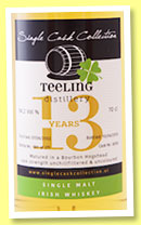 Teeling 13 yo 2002/2015 (54.2%, Single Cask Collection, bourbon hogshead, cask #8310, 271 bottles) 