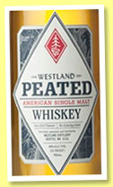 Westland 2 yo – 24 mo ‘Peated’ (46%, OB, USA, single malt, 3000 bottles, Oct. 2014)