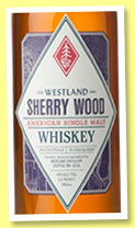 Westland 2 yo – 26 mo ‘Sherry Wood’ (46%, OB, USA, single malt, 5000 bottles, Dec. 2014)
