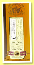 Cameronbridge 30 yo 1979/2009 (51.3%, Duncan Taylor, Rare Auld, cask #3587, 214 bottles)