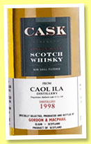 Caol Ila 1998/2008 (59.1%, Gordon & MacPhail, sherry, casks #12875+12876) Caol Ila 1998/2008 (59.1%, Gordon & MacPhail, sherry, casks #12875+12876)
