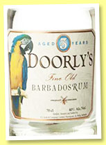 Doorly's 3 yo 'White' (40%, OB, blend, Barbados, +/-2015) Doorly's 3 yo 'White' (40%, OB, blend, Barbados, +/-2015)