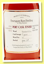 Foursquare 9 yo 'Port Cask Finish' (40%, OB, Barbados, 2014) Foursquare 9 yo 'Port Cask Finish' (40%, OB, Barbados, 2014)