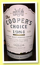 Glen Esk 30 yo 1984/2015 (51%, The Cooper's Choice, refill butt, cask #3884, 300 bottles) Glen Esk 30 yo 1984/2015 (51%, The Cooper's Choice, refill butt, cask #3884, 300 bottles)