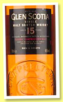 Glen Scotia 15 yo (46%, OB, 2015) Glen Scotia 15 yo (46%, OB, 2015)