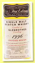 Glenrothes 19 yo 1996/2015 (56.2%, First Editions, refill hogshead, 242 bottles) Glenrothes 19 yo 1996/2015 (56.2%, First Editions, refill hogshead, 242 bottles)