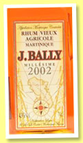 J. Bally 2002 (43%, OB, Martinique, agricole, +/-2013) J. Bally 2002 (43%, OB, Martinique, agricole, +/-2013)