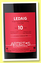Ledaig 10 yo 2004/2015 (60.4%, La Maison du Whisky, Artist, sherry butt, cask #900179, 588 bottles) Ledaig 10 yo 2004/2015 (60.4%, La Maison du Whisky, Artist, sherry butt, cask #900179, 588 bottles)