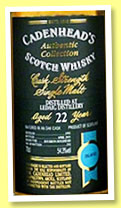 Ledaig 22 yo 1993/2015 (54.3%, Cadenhead, Authentic Collection, bourbon hogshead, 252 bottles) Ledaig 22 yo 1993/2015 (54.3%, Cadenhead, Authentic Collection, bourbon hogshead, 252 bottles)