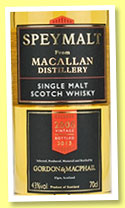 Macallan 2006/2015 (43%, Gordon & MacPhail, Speymalt) 