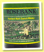 Rosebank 34 yo (88°proof, George Strachan, 26 2/3 fl. Ozs, early 1970s) Rosebank 34 yo (88°proof, George Strachan, 26 2/3 fl. Ozs, early 1970s)