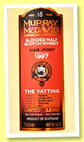 Siar Port 18 yo 1997/2015 (46%, Murray McDavid, blended malt, 685 bottles) Siar Port 18 yo 1997/2015 (46%, Murray McDavid, blended malt, 685 bottles)