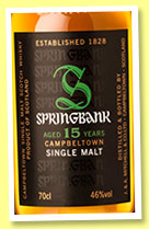 Springbank 15 yo (46%, OB, +/-2015)