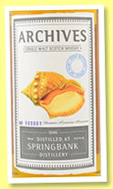 Springbank 19 yo 1996/2016 (54.9%, Archives, refill bourbon hogshead, cask #551, 239 bottles) 