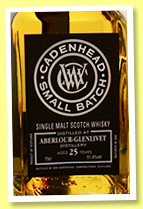 Aberlour-Glenlivet 25 yo 1990/2016 (51.4%, Cadenhead, Small Batch)