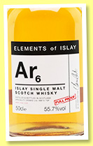 Ar6 (55.7%, Elements of Islay, bourbon, 2016) Ar6 (55.7%, Elements of Islay, bourbon, 2016)