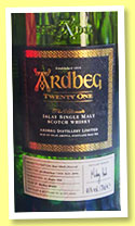 Ardbeg 21 yo ‘Twenty One’ (46%, OB, bourbon casks, 2016)