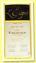Barbancourt 2004/2016 (46%, L’Esprit, Haiti, cask #BB86, 228 bottles) Barbancourt 2004/2016 (46%, L’Esprit, Haiti, cask #BB86, 228 bottles)