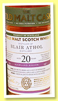 Blair Athol 20 yo 1995/2015 (50%, Hunter Laing, Old Malt Cask, sherry butt, cask #2537, 597 bottles) Blair Athol 20 yo 1995/2015 (50%, Hunter Laing, Old Malt Cask, sherry butt, cask #2537, 597 bottles)