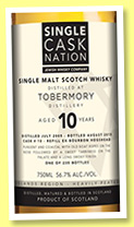 Croftengea 10 yo (56.6%, Single Cask Nation, refill bourbon hogshead, cask #486, 133 bottles)