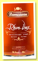 Damoiseau 'Millésime 1989' (58.4%, OB, Guadeloupe, agricole, +/-2010) Damoiseau 'Millésime 1989' (58.4%, OB, Guadeloupe, agricole, +/-2010)