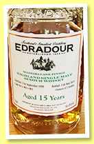 Edradour 15 yo 1999/2015 (56.4%, OB, casks #902-903, 472 bottles) Edradour 15 yo 1999/2015 (56.4%, OB, casks #902-903, 472 bottles)