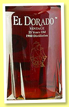 El Dorado 25 yo 1980 (43%, OB, Demerara, decanter, +/-2006) El Dorado 25 yo 1980 (43%, OB, Demerara, decanter, +/-2006)