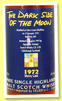 Glen Grant 1972/1995 ‘The Dark Side of the Moon’ (43%, Signatory Vintage for Velier, butt #689) Glen Grant 1972/1995 ‘The Dark Side of the Moon’ (43%, Signatory Vintage for Velier, butt #689)