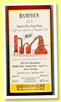 Hampden 6 yo 2010/2016 ‘HLCF’ (68.5%, Habitation Velier, Jamaica) Hampden 6 yo 2010/2016 ‘HLCF’ (68.5%, Habitation Velier, Jamaica)