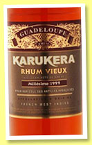 Karukera 'Millésime 1999' (45%, OB, Guadeloupe, 7000 bottles, +/-2014) Karukera 'Millésime 1999' (45%, OB, Guadeloupe, 7000 bottles, +/-2014)