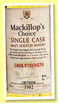 Linlithgow 28 yo 1982/2011 (57.3%, MacKillop’s Choice, cask #2206) Linlithgow 28 yo 1982/2011 (57.3%, MacKillop’s Choice, cask #2206)