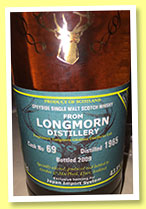 Longmorn 1965/2009 (43.9%, Gordon & MacPhail for Japan Import System, cask #69, 218 bottles) 