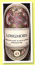 Longmorn 43 yo 1965/2009 (45.6%, Gordon & MacPhail, Book of Kells, for Japan Import System, cask #67, 207 bottles)
