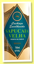 Sapucaia ‘Velha Reserva De Familia’ (40.5%, OB, cachaça, +/-2012) Sapucaia ‘Velha Reserva De Familia’ (40.5%, OB, cachaça, +/-2012)