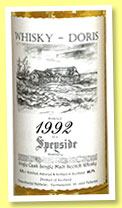 Speyside 1992/2015 (48.7%, Whisky-Doris, bourbon hogshead, cask #7376, 290 bottles) Speyside 1992/2015 (48.7%, Whisky-Doris, bourbon hogshead, cask #7376, 290 bottles)